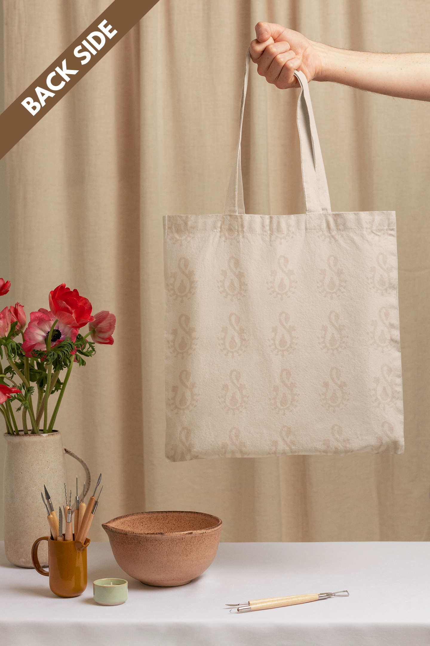 GhungRUUH | Raw Silk & Cotton Tote Bag