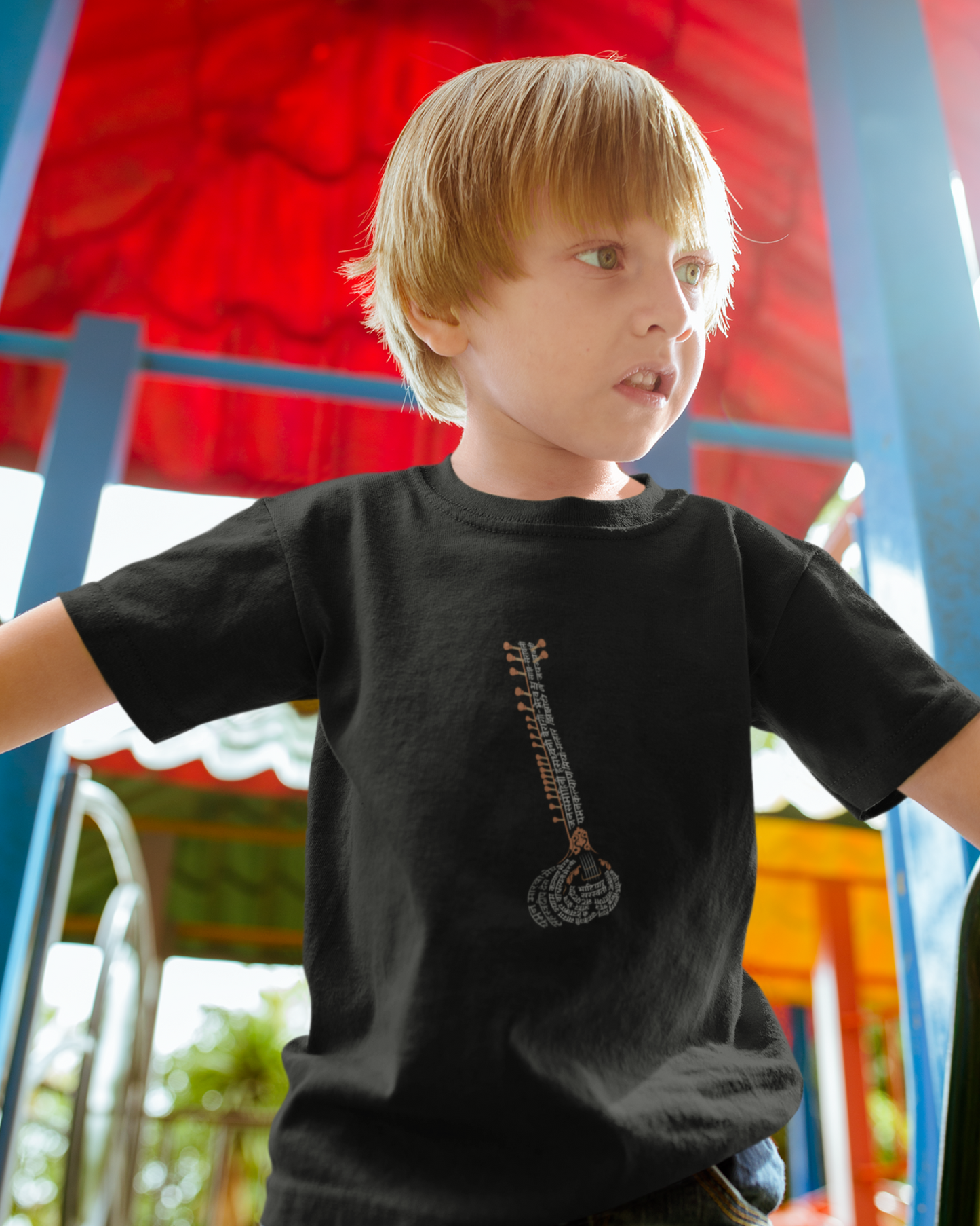 Raagdari ~ Sitar | Kids T-shirt