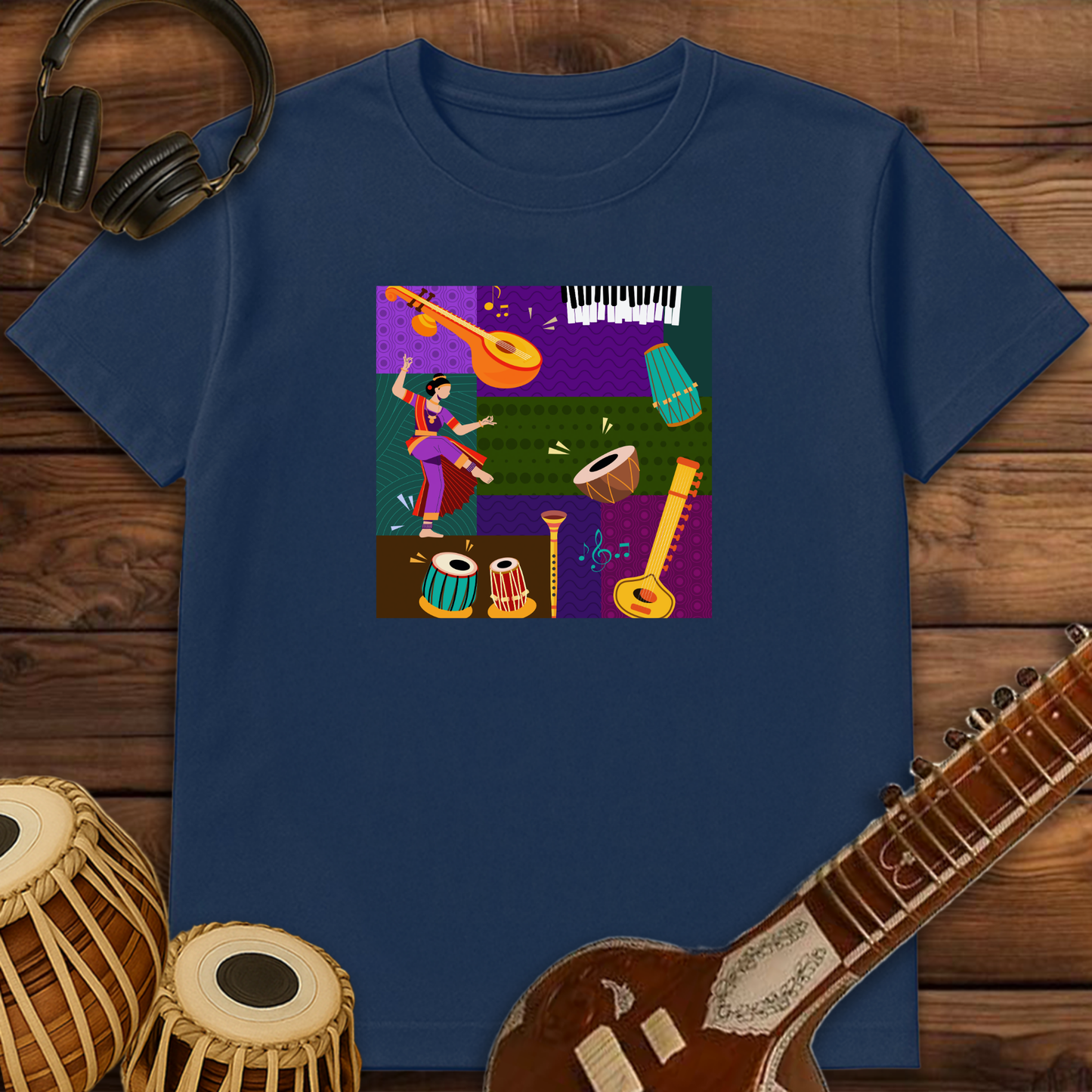 Indian Music Collage | Unisex T-shirt