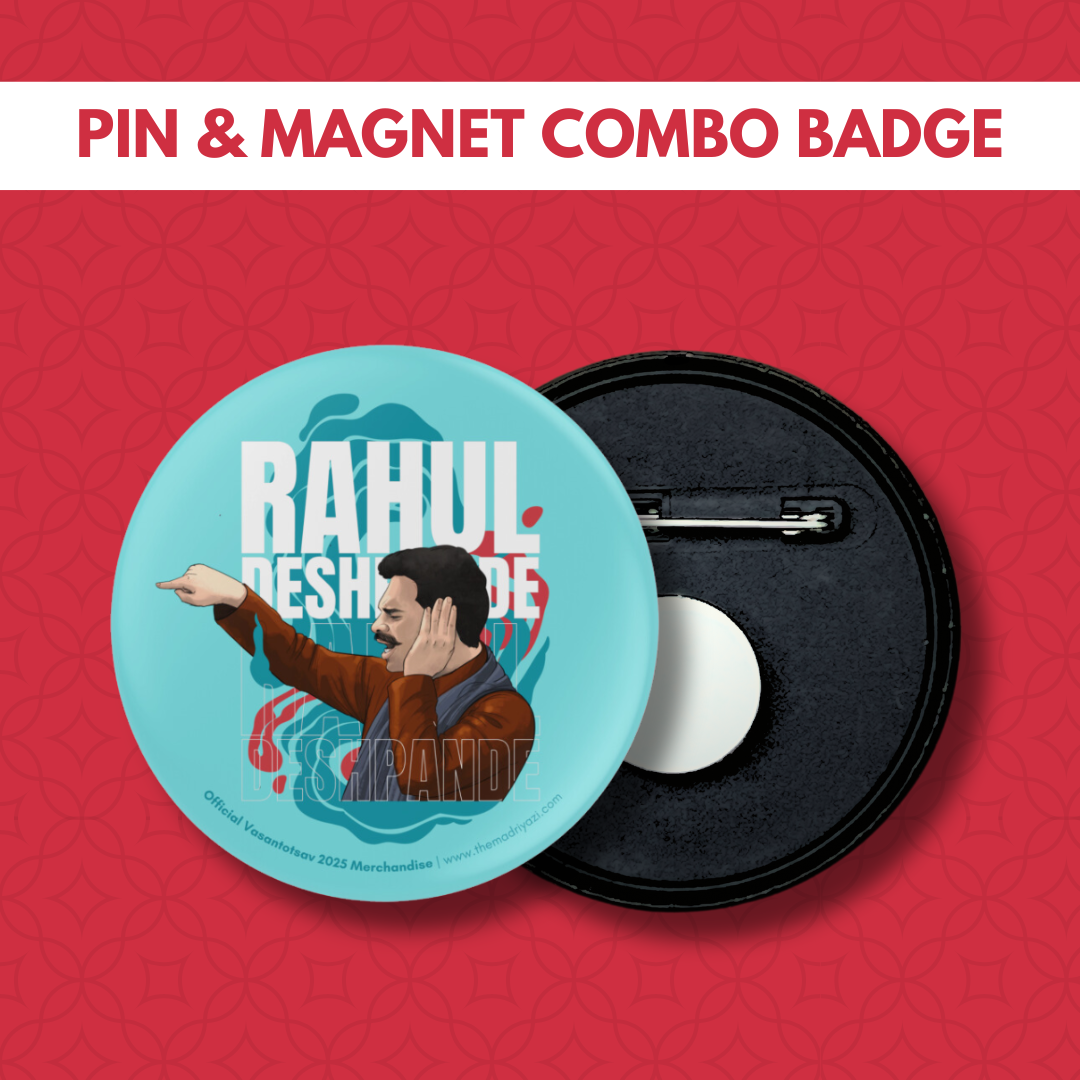 Rahul Deshpande | Combo Badge | Sky Blue Gloss
