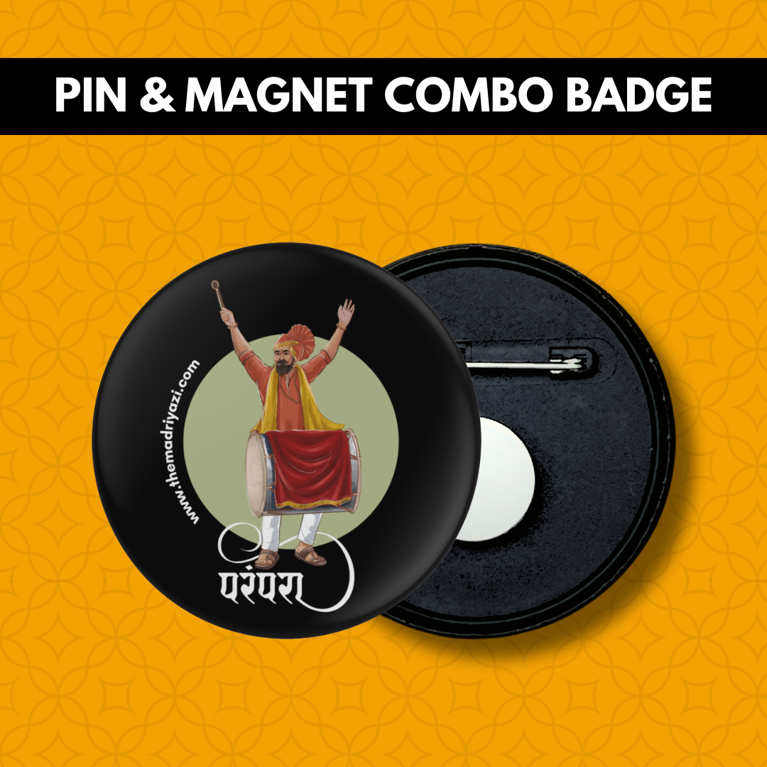 Parampara of Dhol, Tasha & Dhwaj | Combo Badge