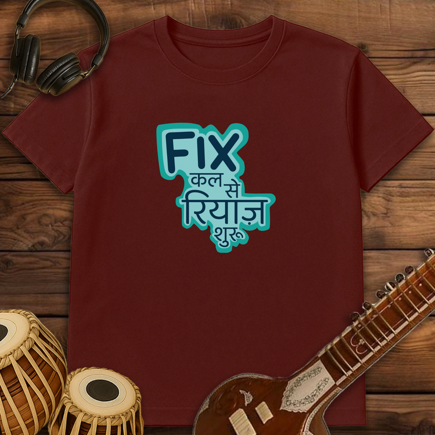 Fix kal se Riyaz shuru | Unisex T-shirt | Stock Clearance