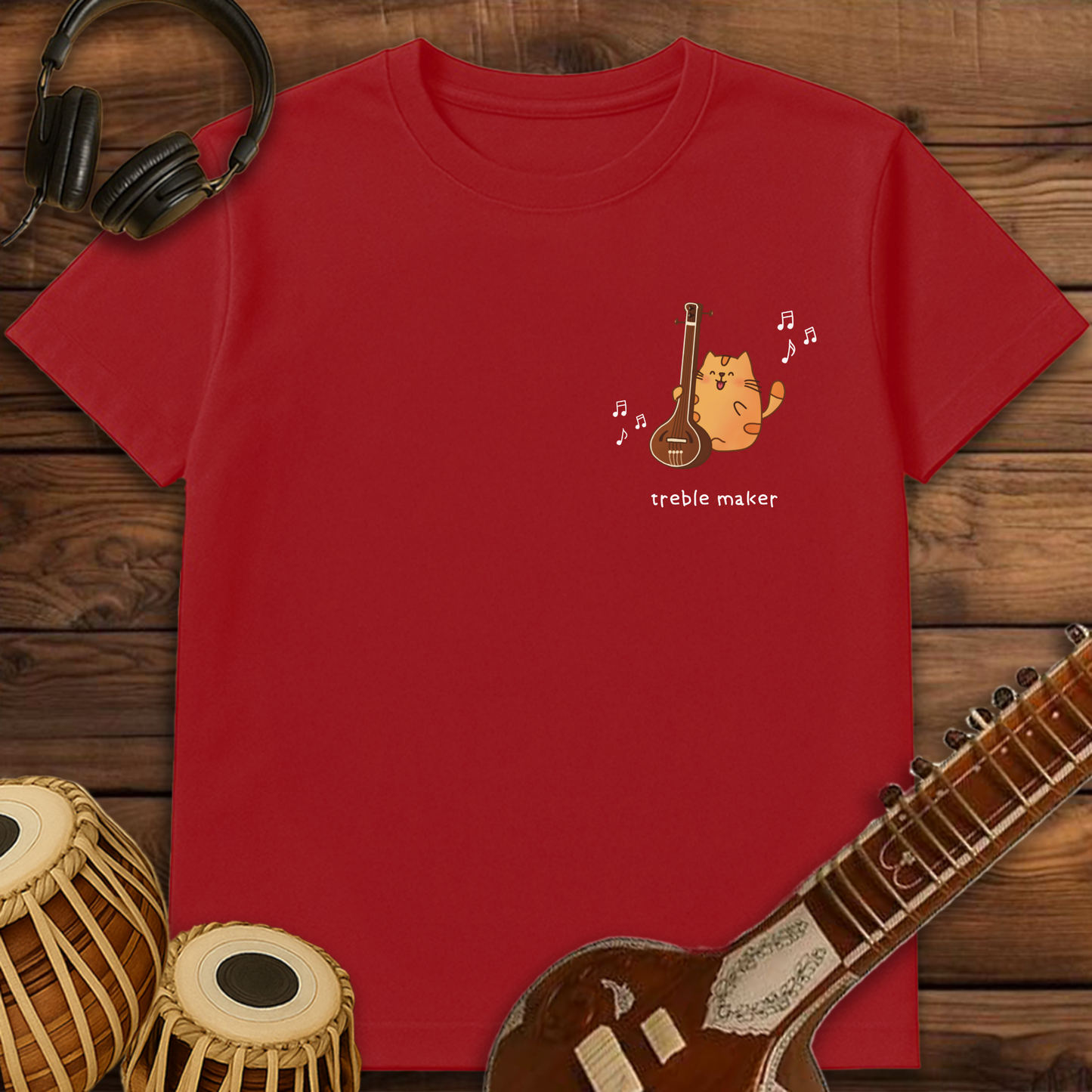SWARU and the TANPURA (Pocket Print) | Unisex T-shirt | Stock Clearance