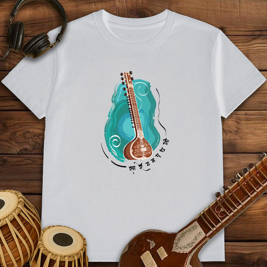 Sitar, strings of serenity | Unisex T-shirt | Stock Clearance