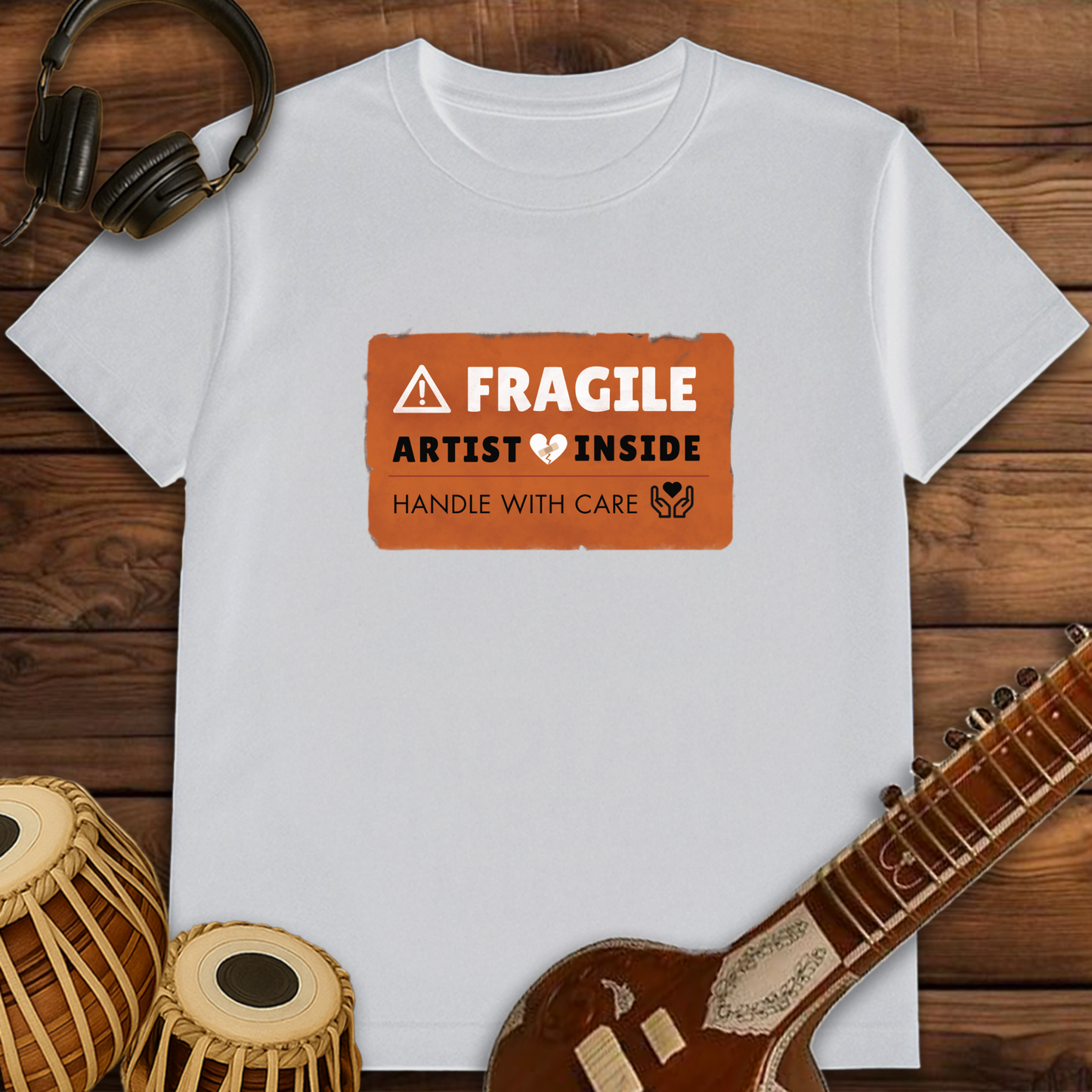 Fragile! Artist heart inside | Unisex T-Shirt | Stock Clearance