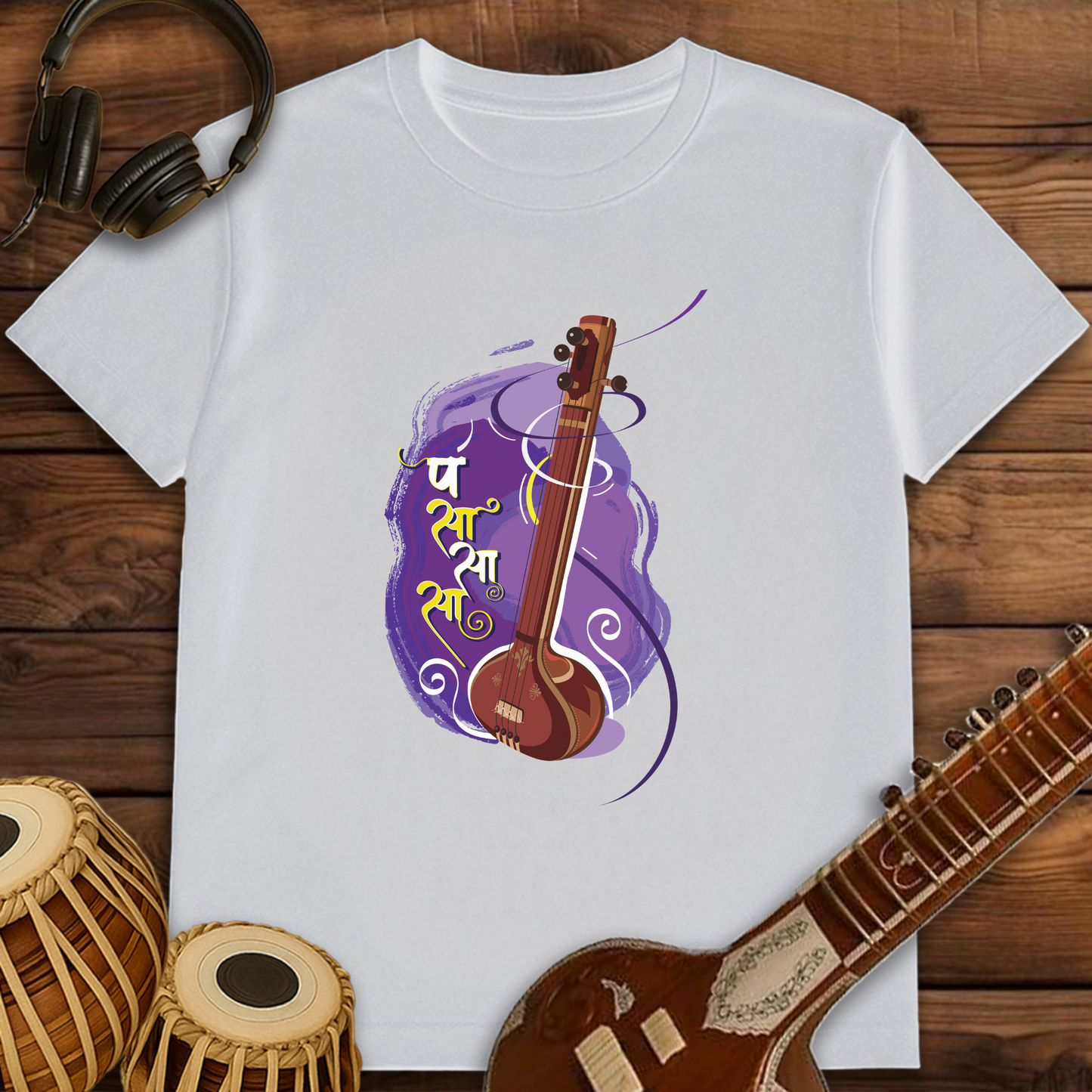 Tanpura, strings of happiness | Unisex T-shirt | Stock Clearance