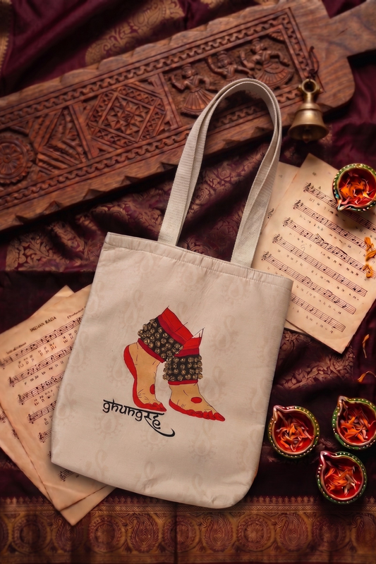 GhungRUUH | Raw Silk & Cotton Tote Bag