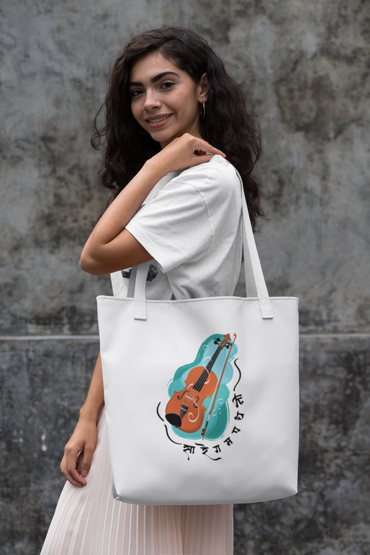 Violin, The Musical Storyteller | Cotton Tote Bag