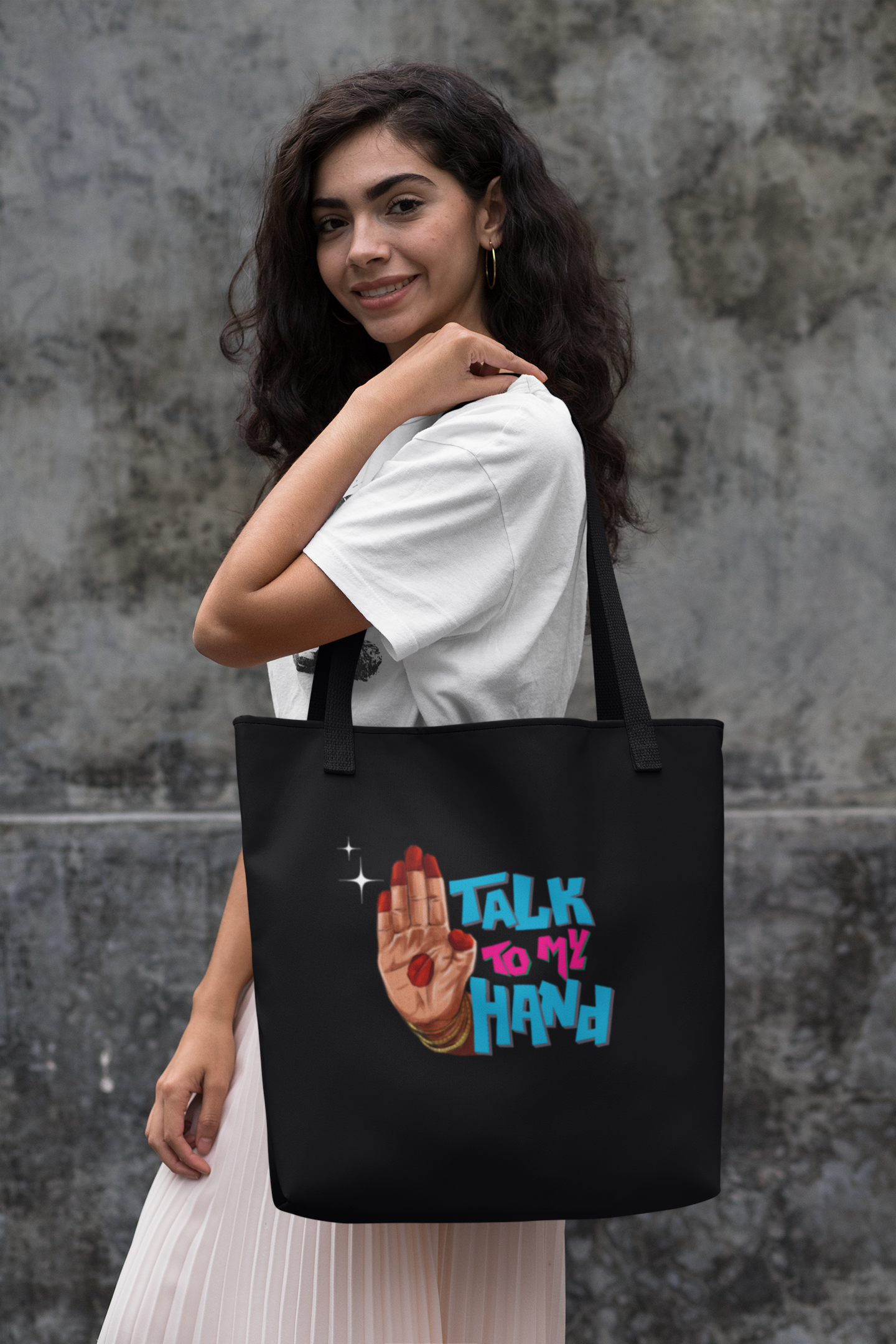 Talk To My Hand | Cotton Tote Bag